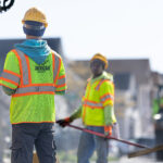 American Asphalt team members hard at work with asphalt maintenance