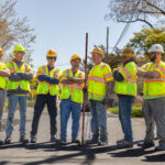 American Asphalt team members smiling at job site